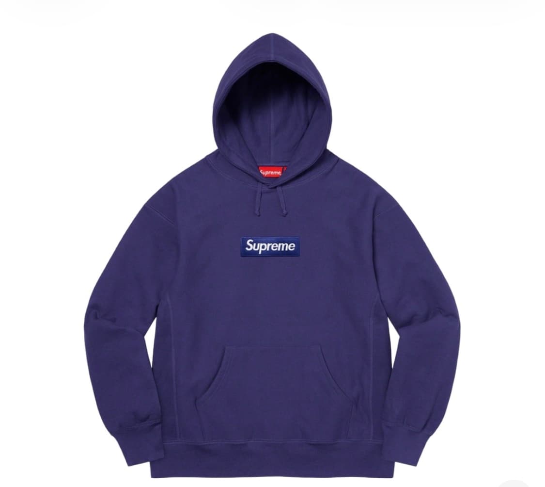 슈프림 21fw 박스로고 후드 워시드 네이비 L 상품이미지1