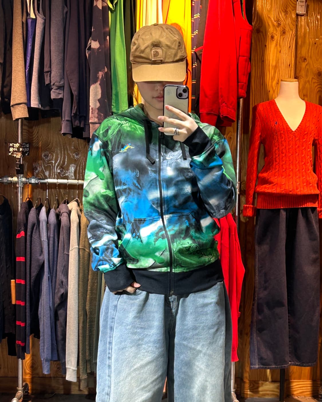 M 오클리 프로그 사이키델릭 그래픽 후드 자켓 상품이미지1