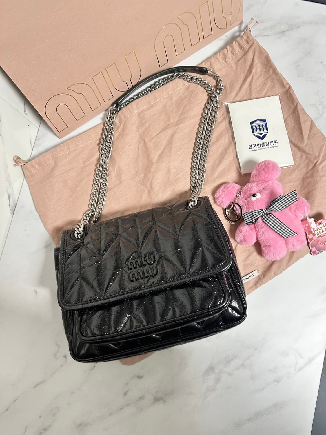 [A+ 정품] 미우미우 마테라쎄 체인 크로스백 상품이미지2