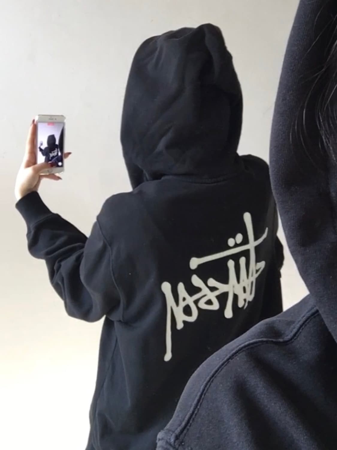 스투시 백로고 후드집업 상품이미지1