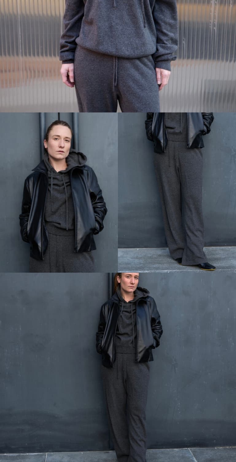 머듈 니트 팬츠 그레이 2사이즈 상품이미지2