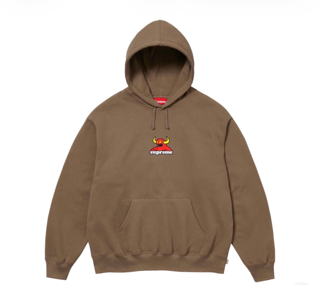 슈프림 토이머신 후드 더스티 브라운 상품이미지1