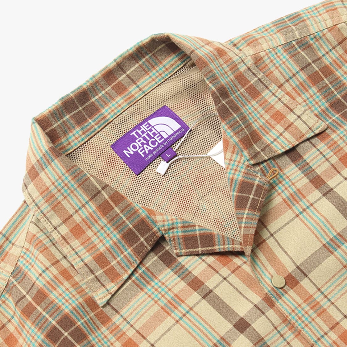  PURPLE LABEL "Beige Check Half Shirts" 상품이미지5