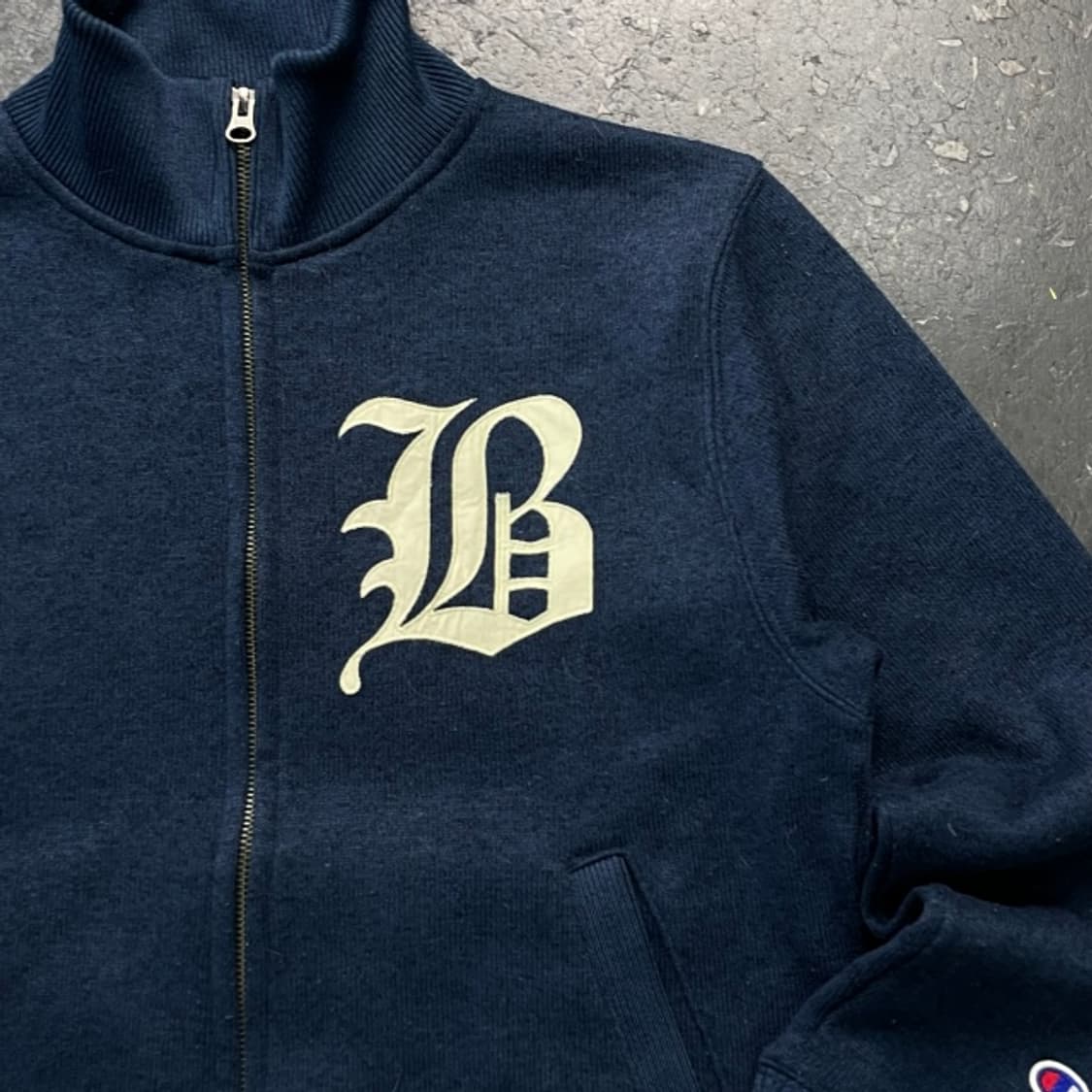 95 챔피언 일본판 블루택 리버스위브 집업 상품이미지2