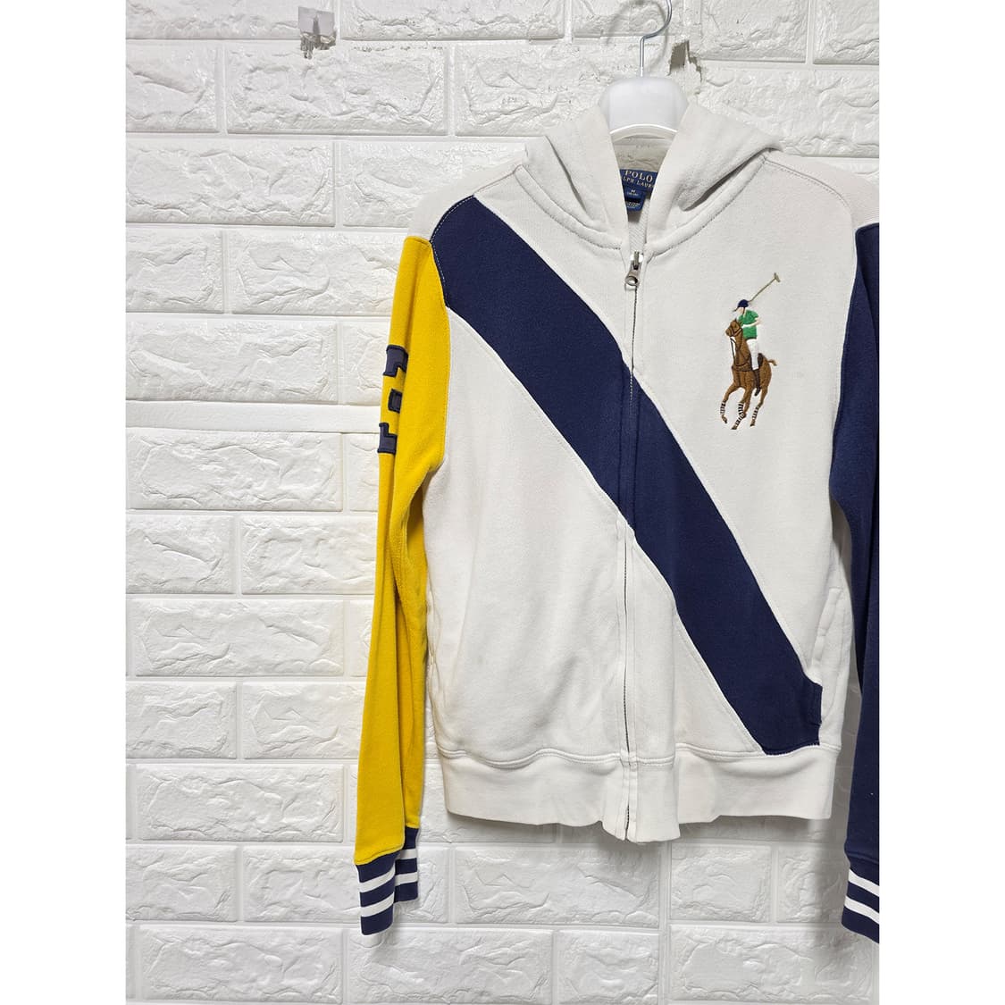 택포// 폴로 랄프로렌 키즈 컬러블록 후드집업 12Y 상품이미지3