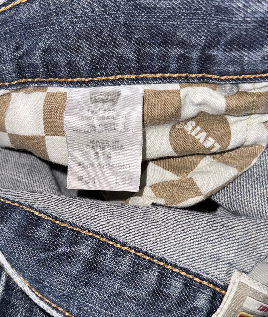 32/30) 리바이스 514 6포켓 엔지니어드 맛 상품이미지5