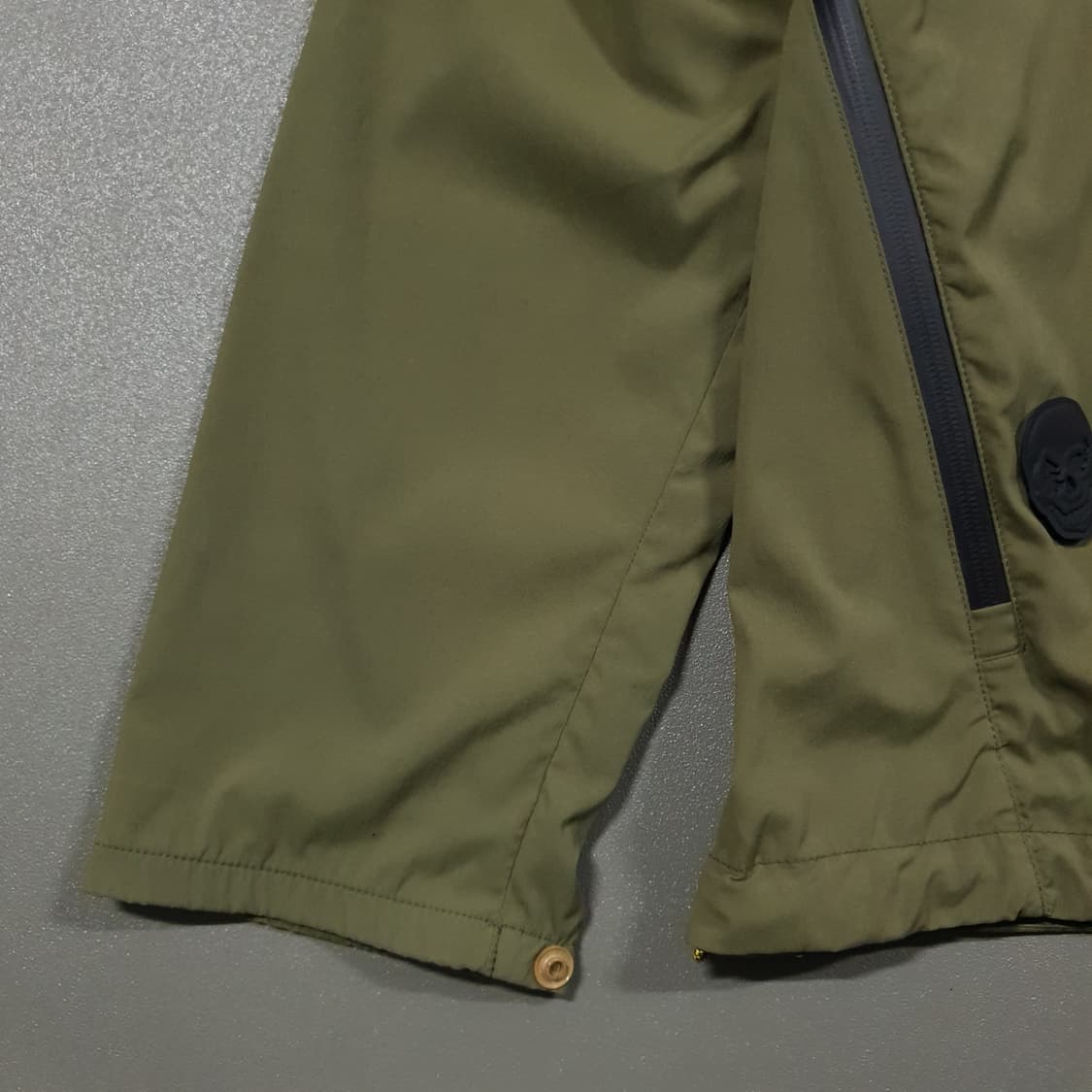 실측 L) 코오롱스포츠 방풍 추절 바람막이 스컬 프레이 아노락 자켓 카키 상품이미지5