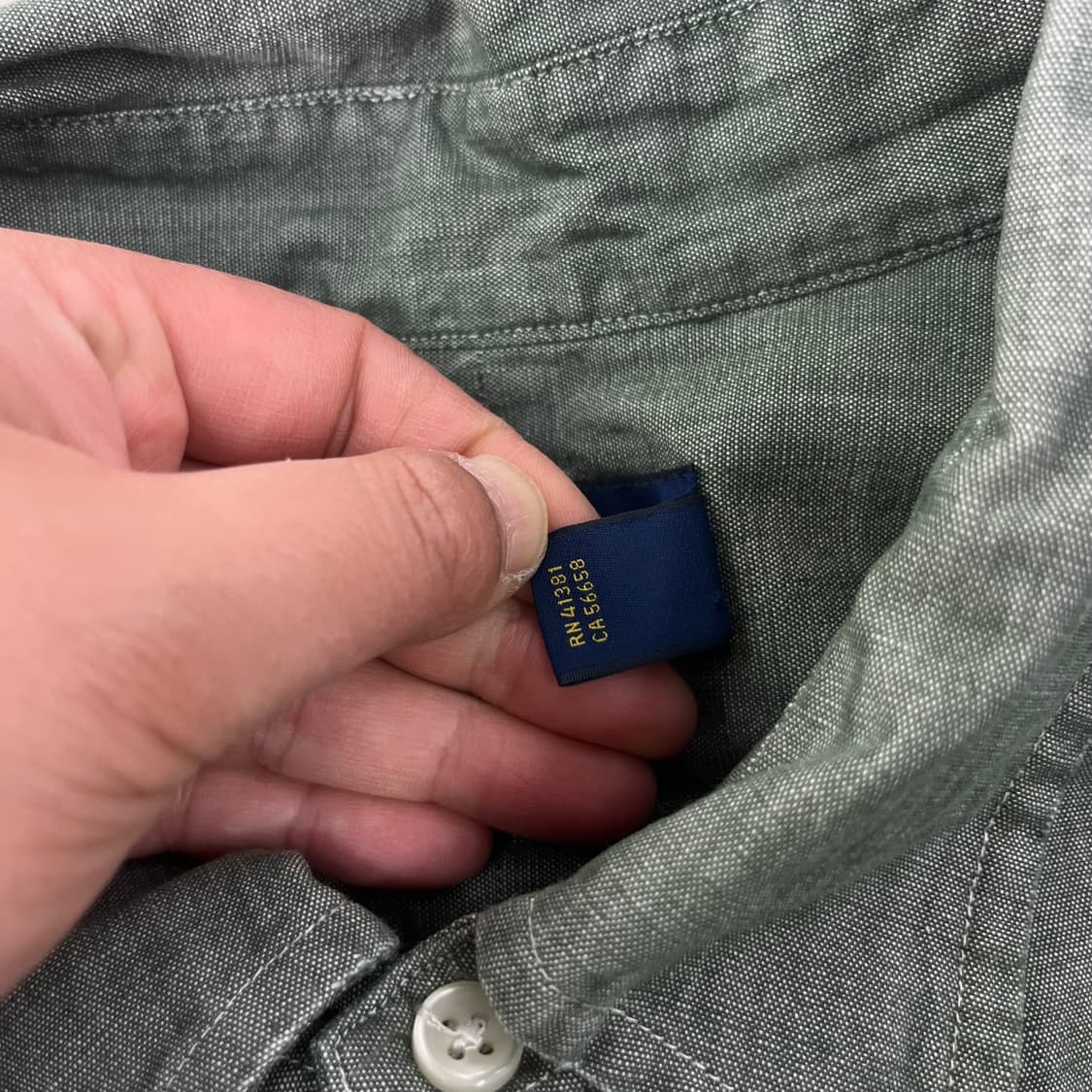 105 폴로랄프로렌 카키 코튼 셔츠 상품이미지5