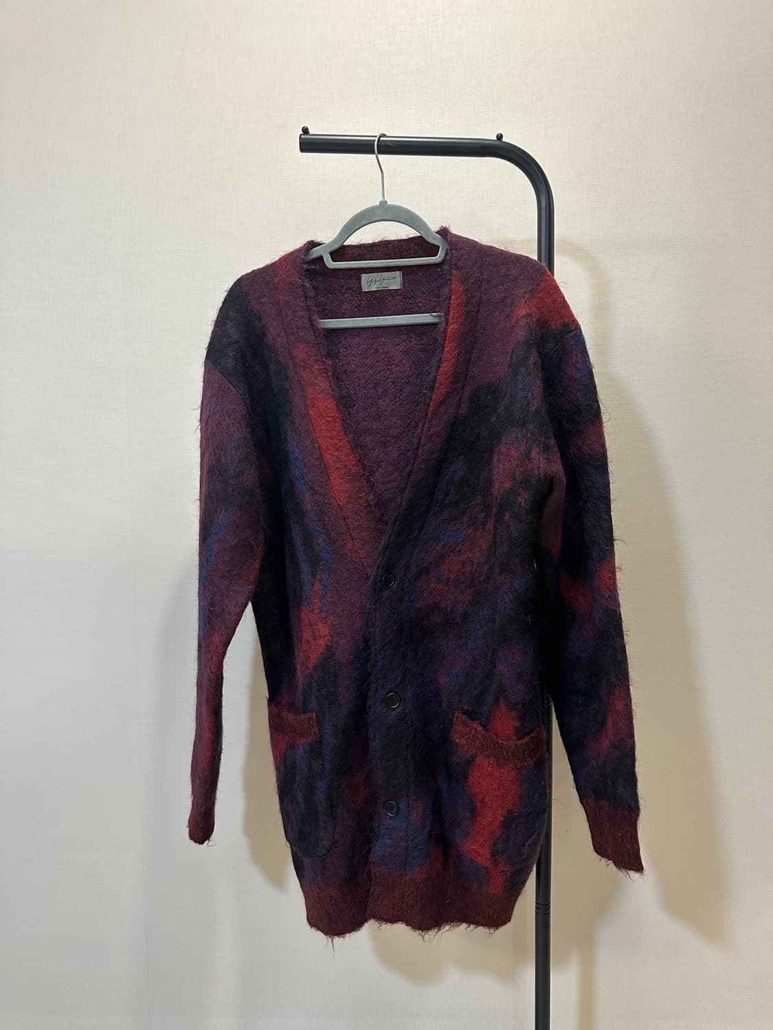 요지야마모토 뿌르옴므 마블 가디건 상품이미지1