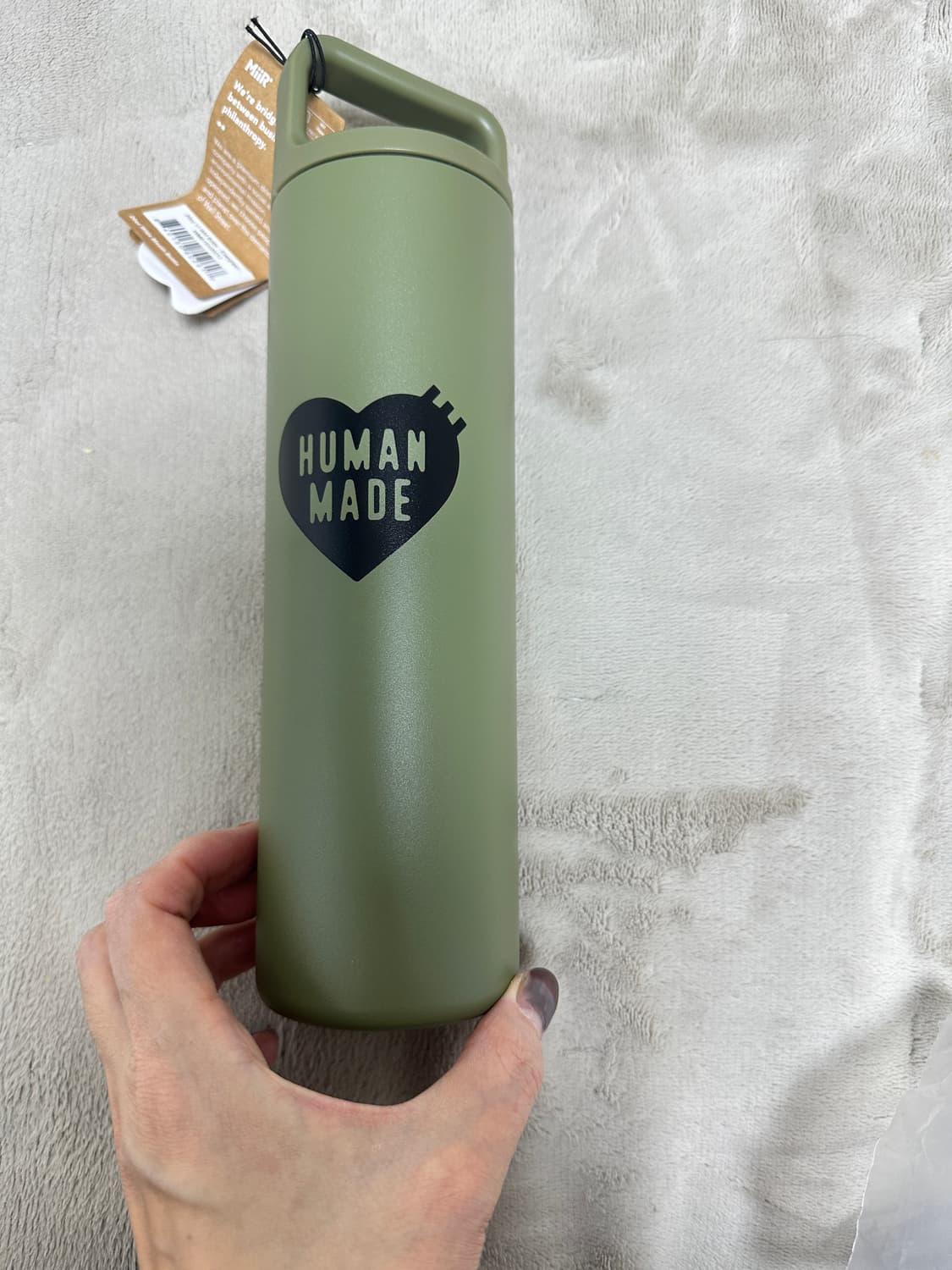 휴먼메이드 와이드 마우스 보틀 물병 올리브(한정판) 상품이미지4