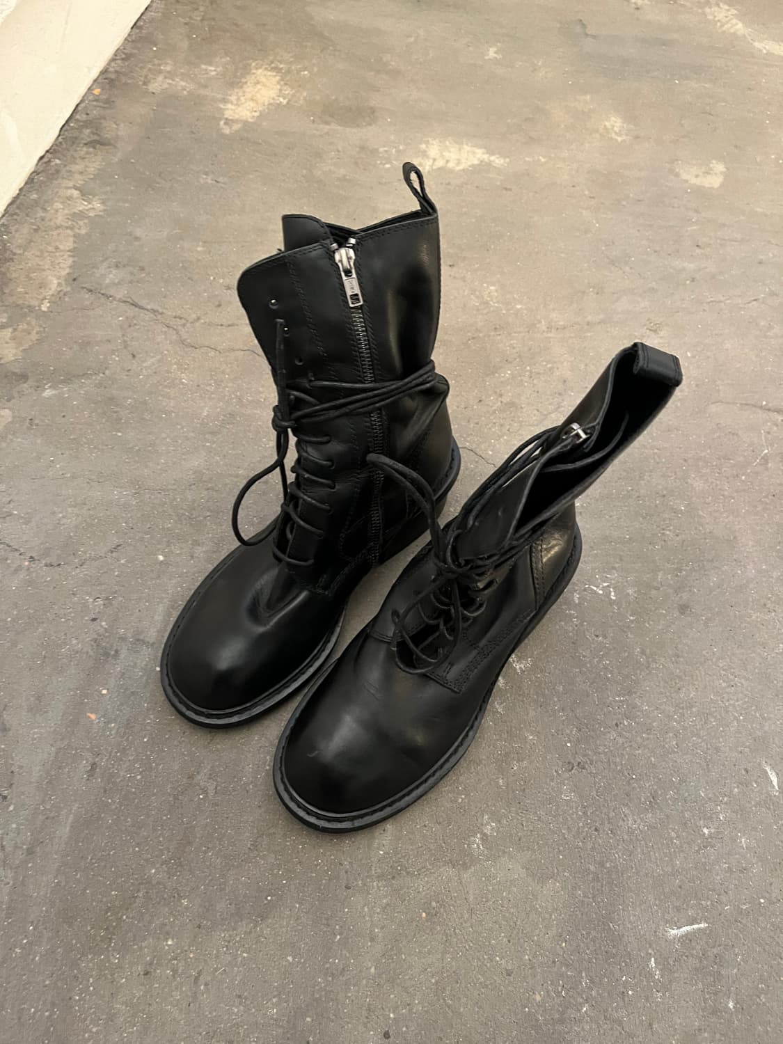 Ann Demeulemeester 앵클 하이크 레이스업 부츠 상품이미지6