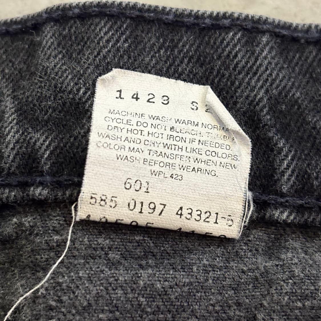 [38/32] USA 🇺🇸 리바이스 505 오렌지 탭 흑청 블랙 상품이미지8