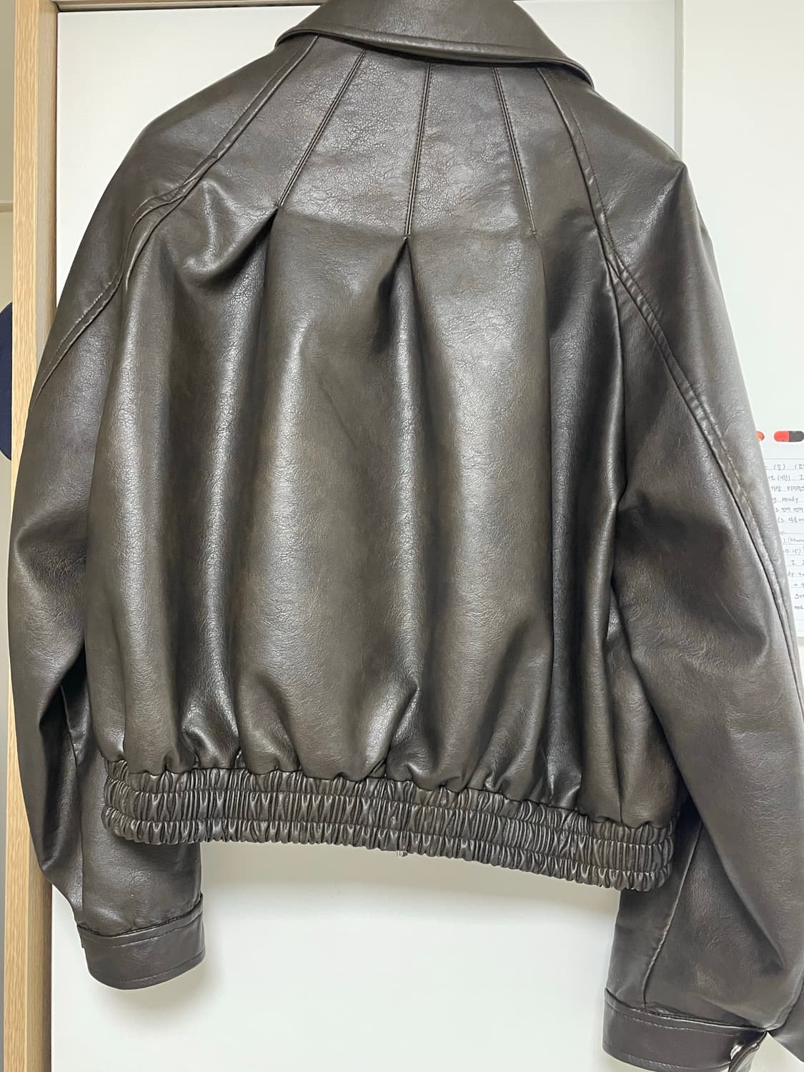 마조네 레더 자켓 브라운 상품이미지6