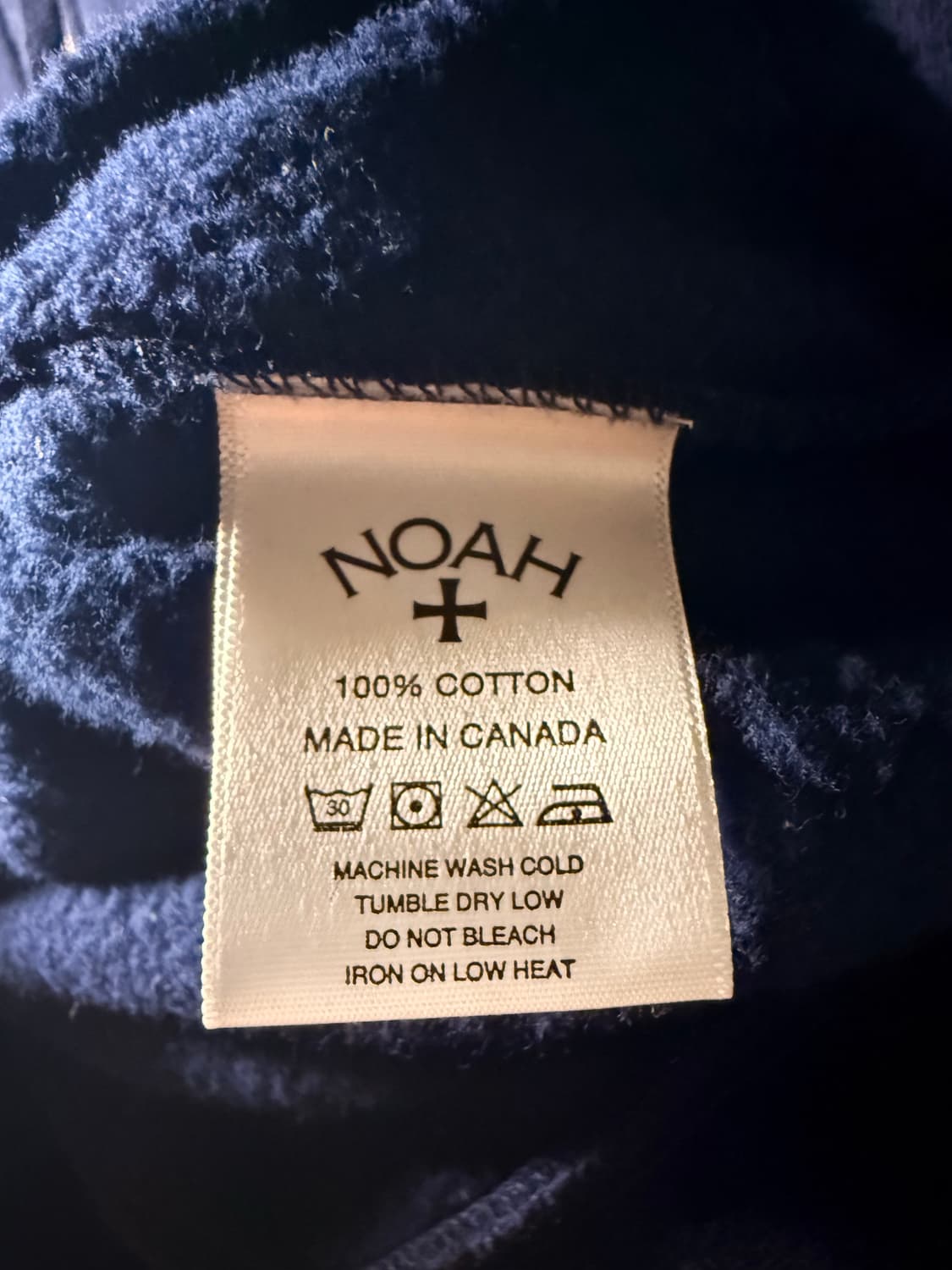 NOAH navy hoodie 상품이미지3