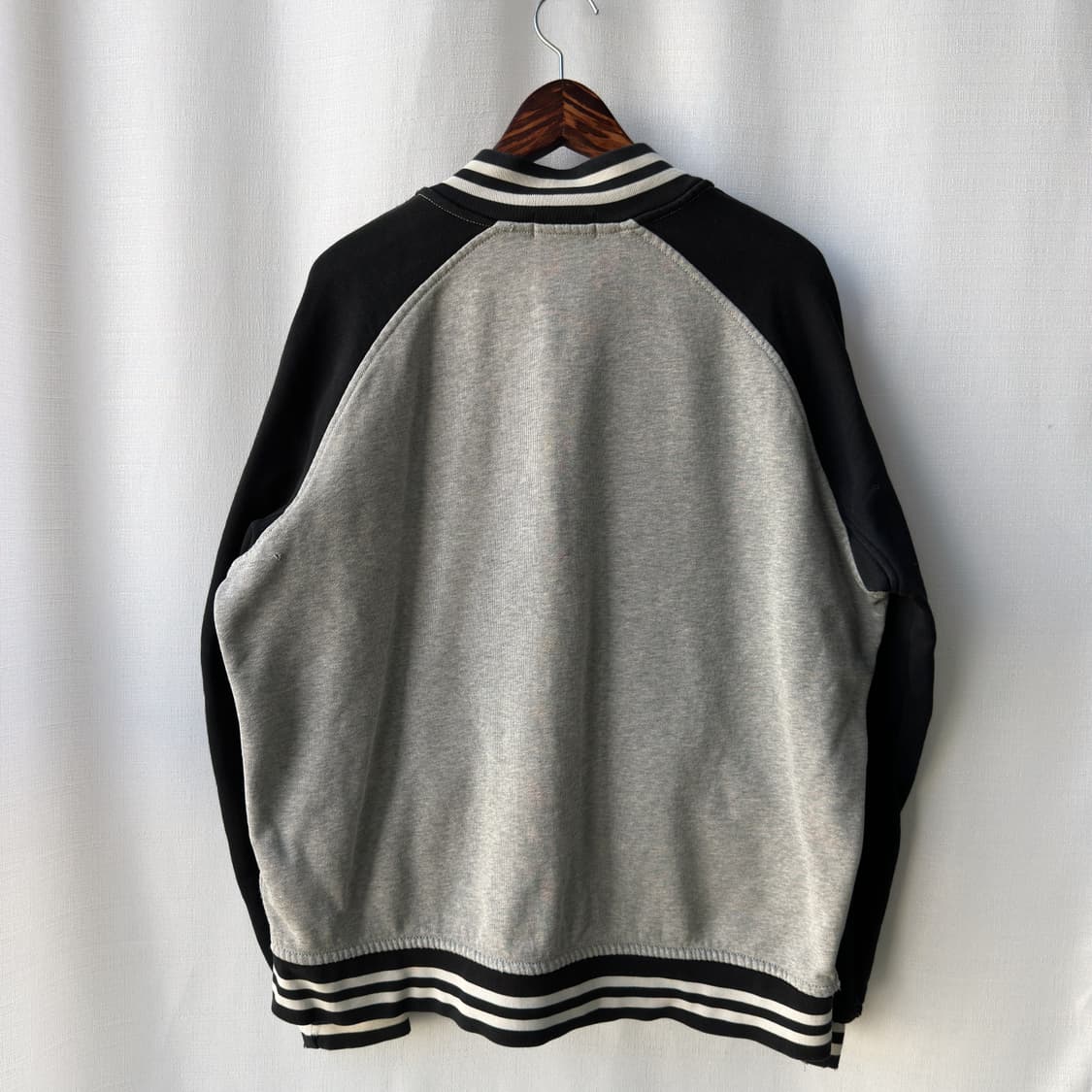 폴로 랄프로렌 바시티 자켓 블랙 그레이 XL 상품이미지6