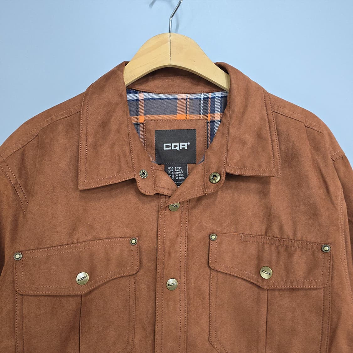 CQR 스웨이드 셔츠자켓 XL 상품이미지2