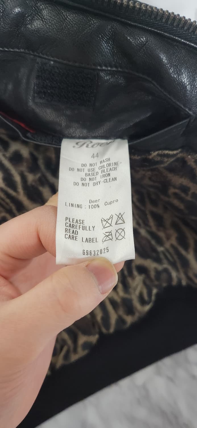 ROEN 로엔 스컬 가죽 다운 베스트 바이커 자켓 상품이미지8