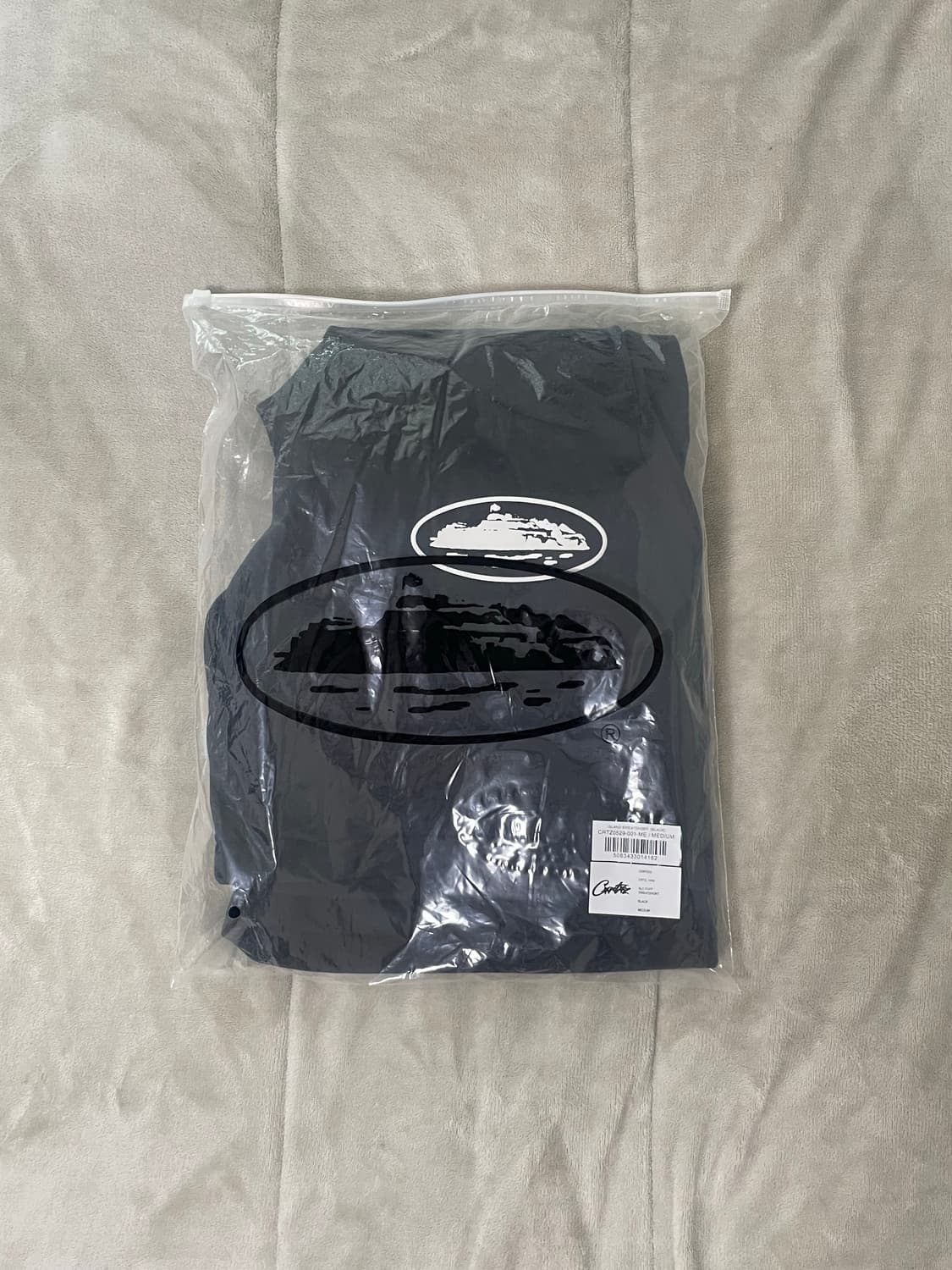 코르테이즈 아일랜드 퍼프 프린트 스웨트쇼츠 블랙 미개봉 새상품 상품이미지1