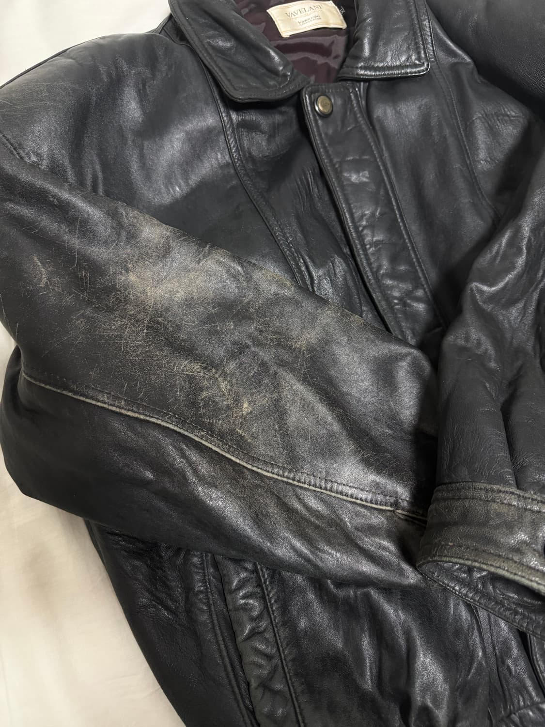 빈티지 가죽자켓 VAVELANI 상품이미지4