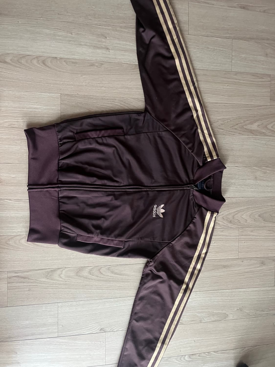 아디다스 빈티지 초코브라운 크롭 져지 xs 상품이미지2