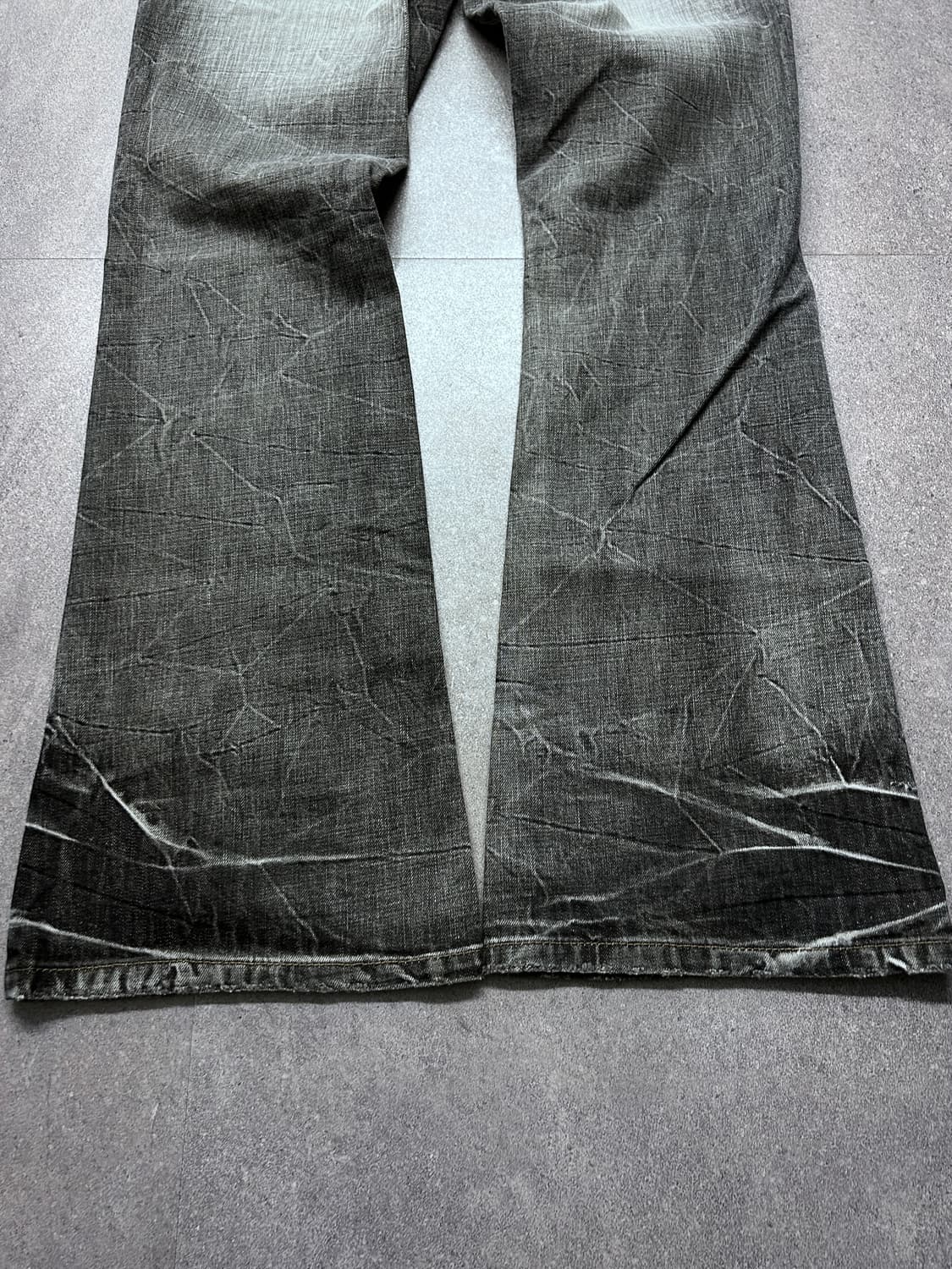 Decade Jpn 피어싱 샌드 워싱 부츠컷 데님 상품이미지10