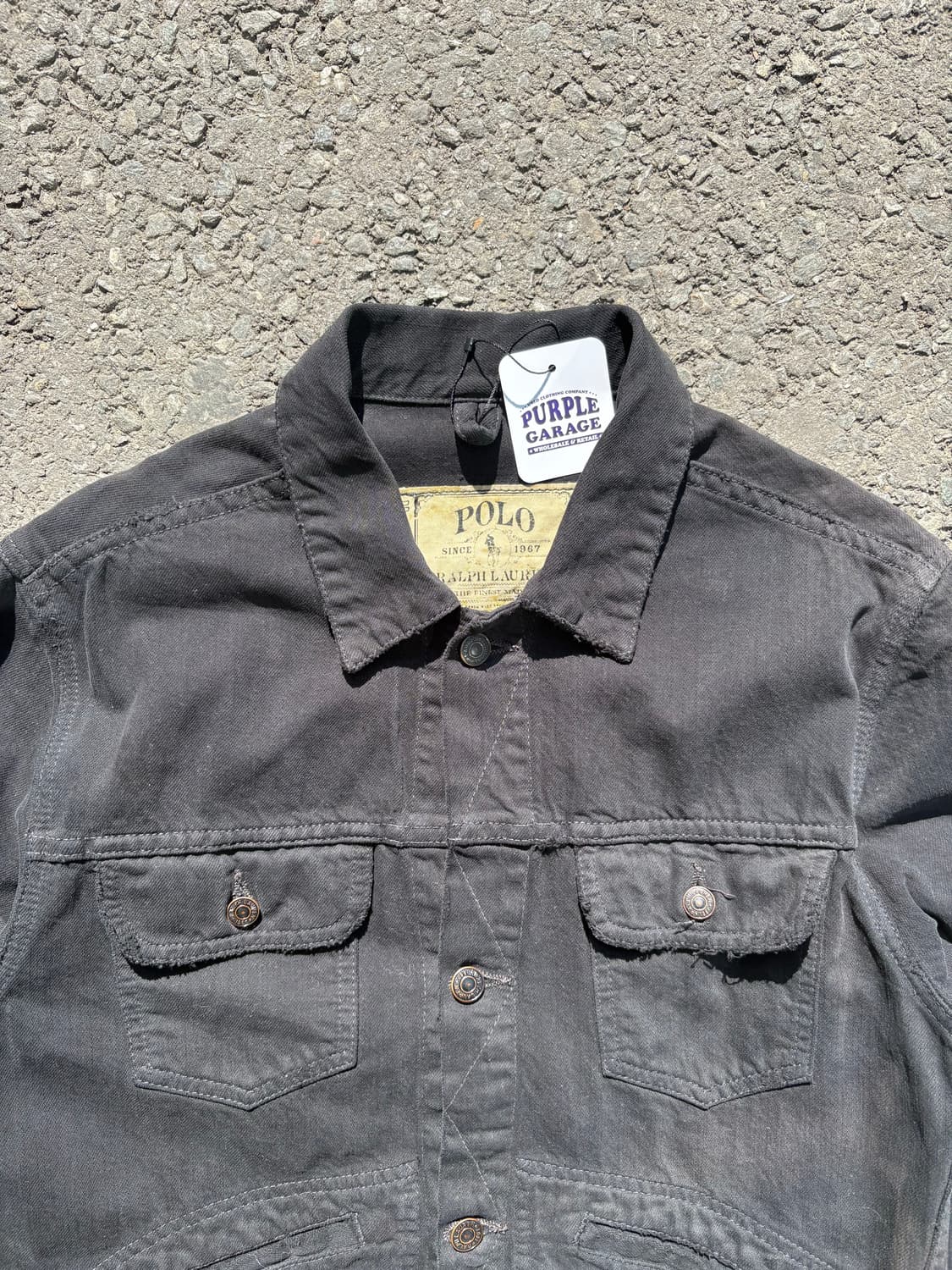 90s 폴로 랄프로렌 트러커 흑청자켓 B186 상품이미지2