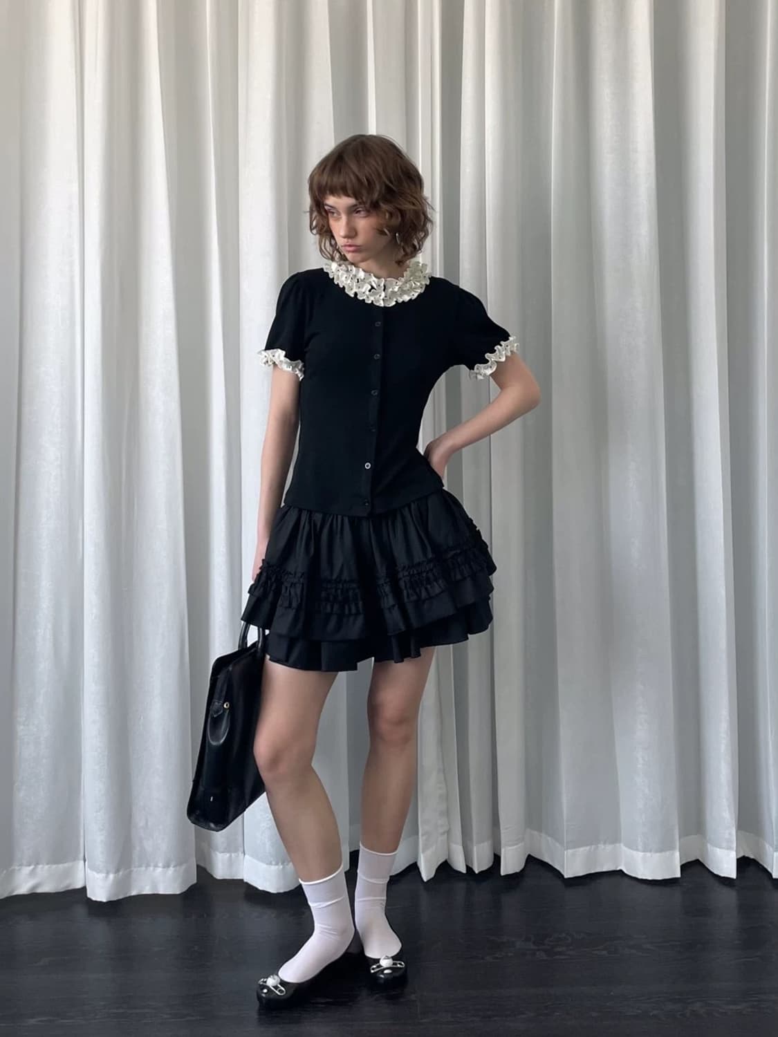 LooseSmell 러플 미니스커트 상품이미지1