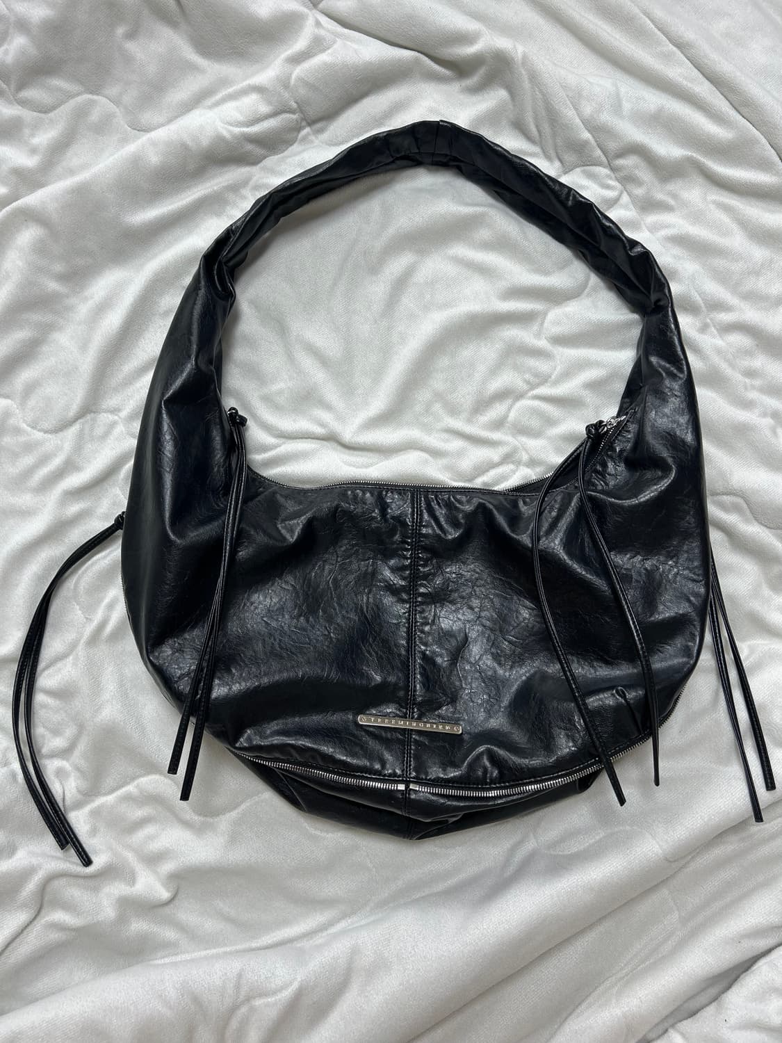 트리밍버드 Zipper Finishing Leather Hobo Bag 상품이미지1