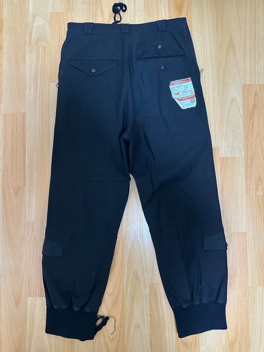 미하라 야스히로 MMY 블랙 지퍼 카고 조거팬츠 상품이미지2