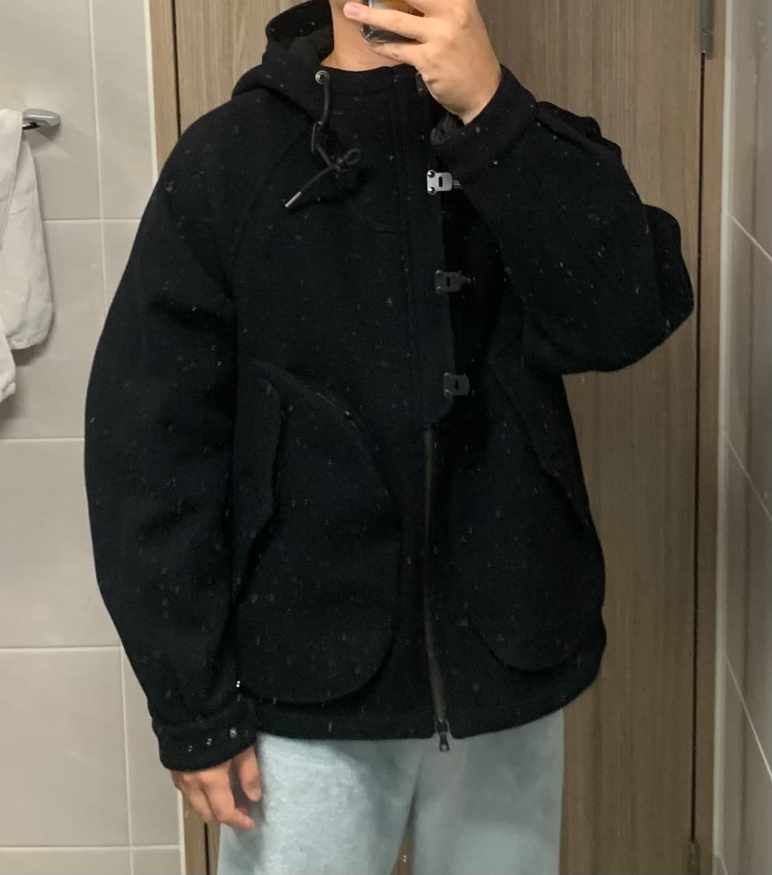 이스트로그 덱 파카 자켓 멜튼 울 xl 새상품 상품이미지3