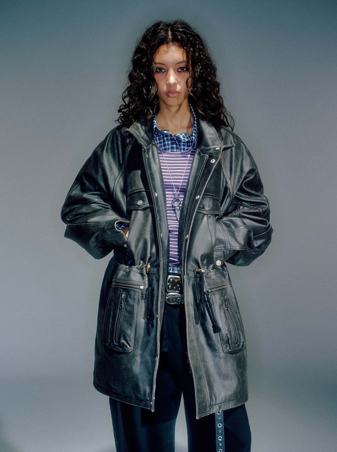 베이컨트 아카이브 빅터 레더 필드자켓 상품이미지1