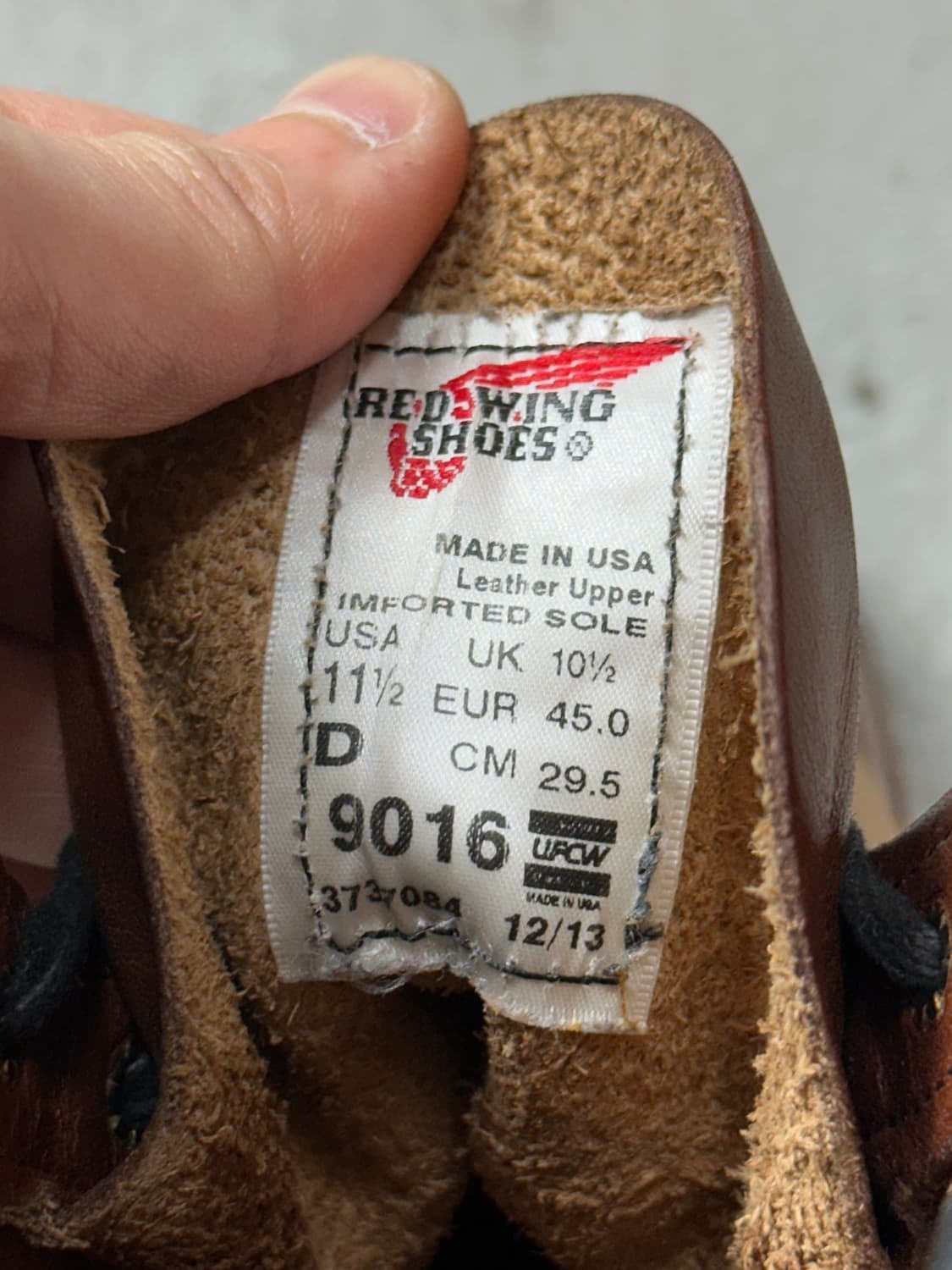 OG USA Made 레드윙 벡맨 9016 구버전 빅사이즈 상품이미지10