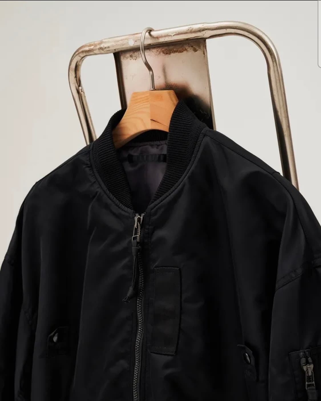 his 헤지스 ma-1 ma1 검정 마원 항공점퍼 상품이미지2