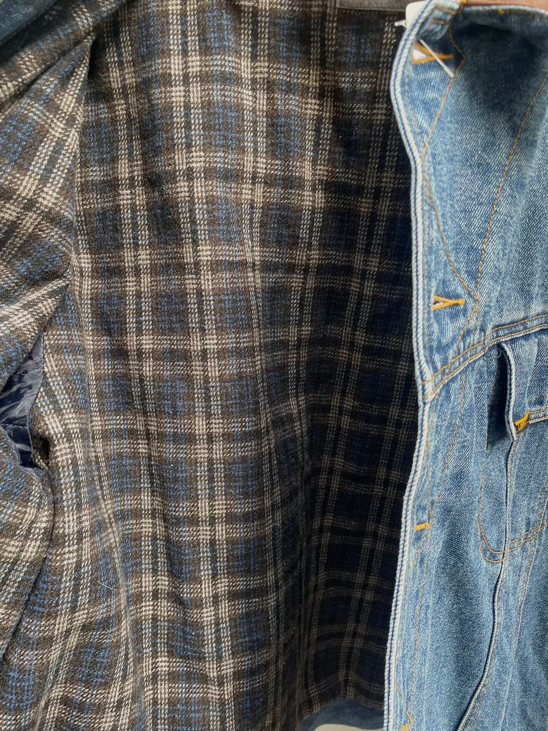 Lee leather collar denim jacket 상품이미지9