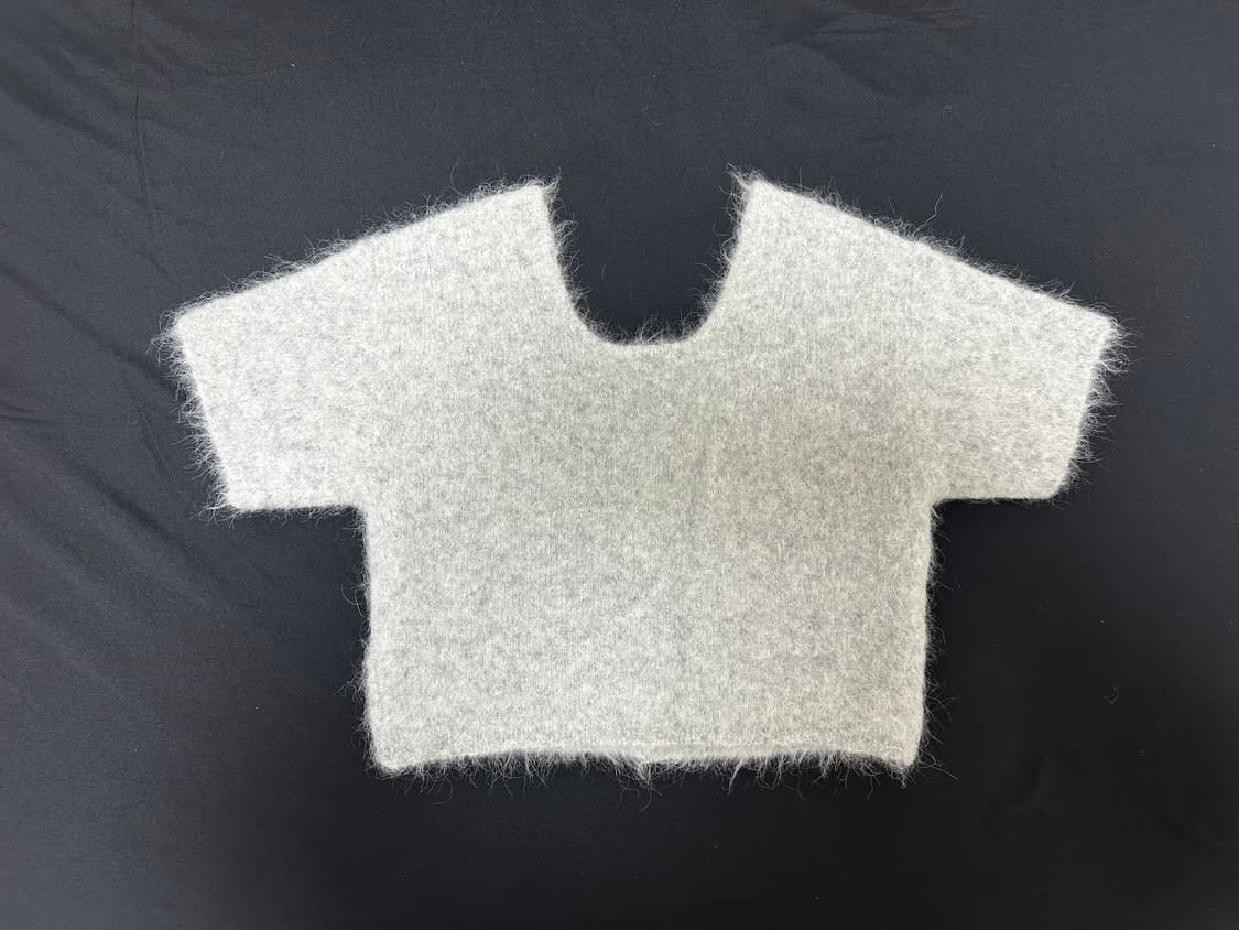 앙고라 반팔 니트가디건 상품이미지2