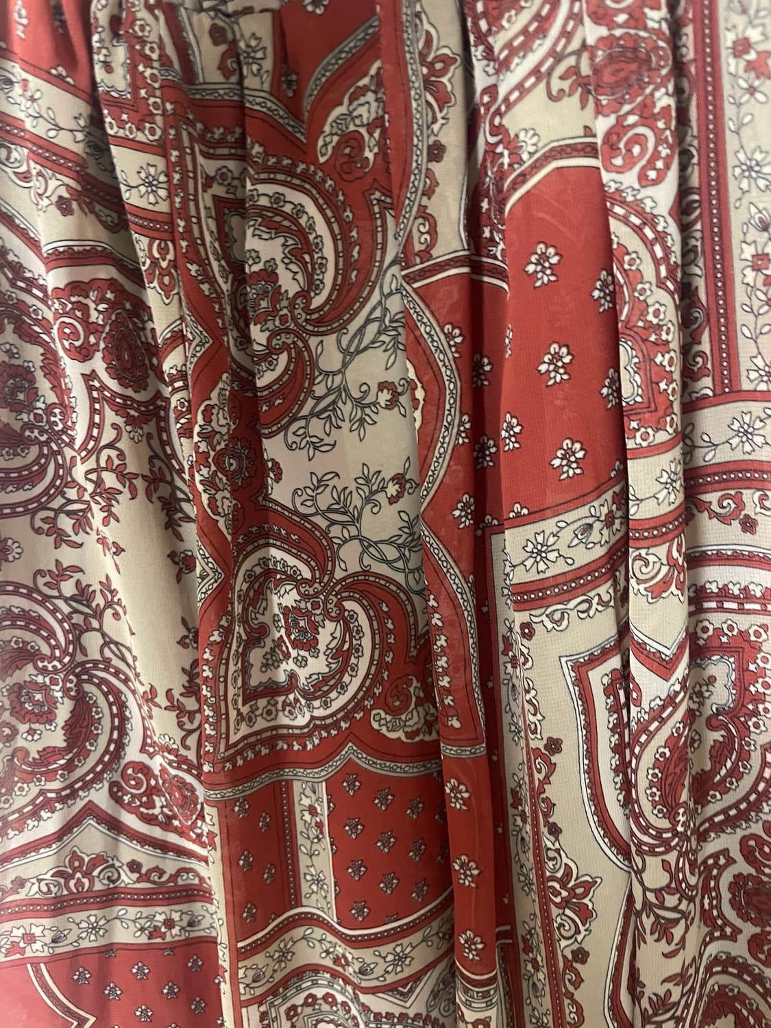 빈티지 페이즐리 쉬폰 스커트 상품이미지4