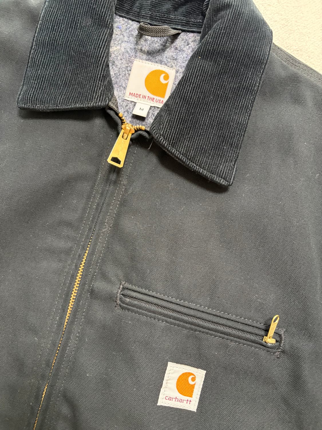 [M]칼하트 j001 디트로이트 워크 자켓 (Made in USA) 블랙 상품이미지2