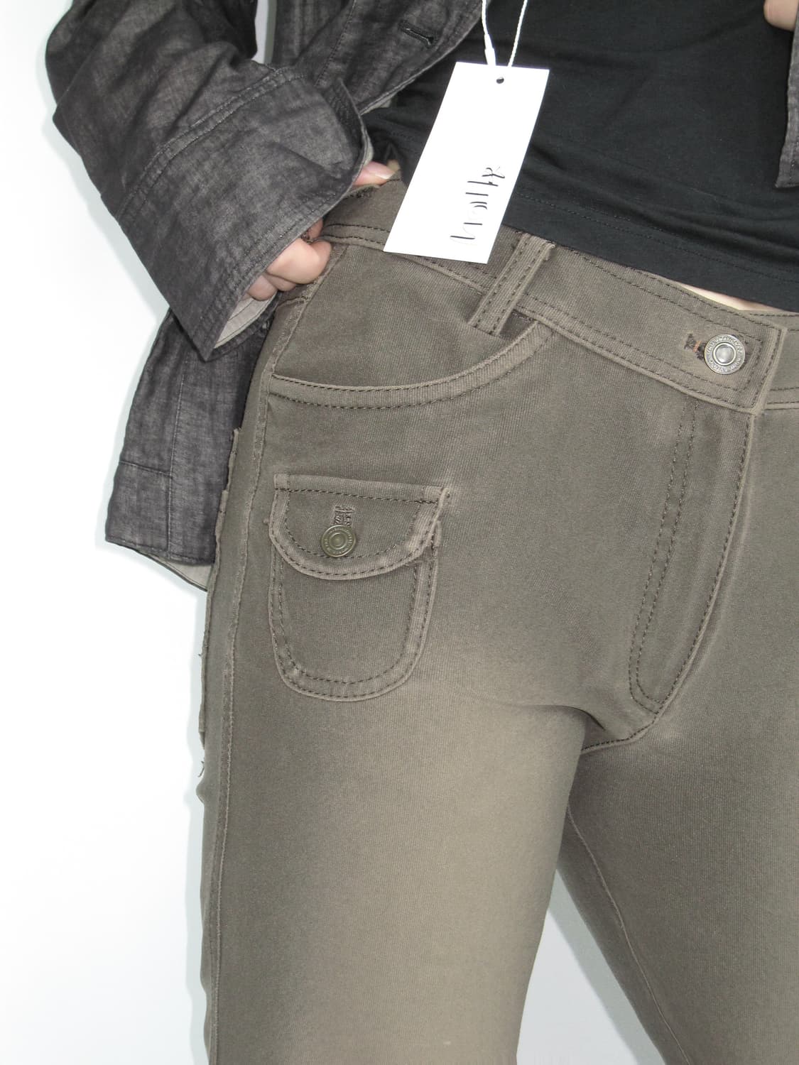 브라운 와이드 팬츠 상품이미지3