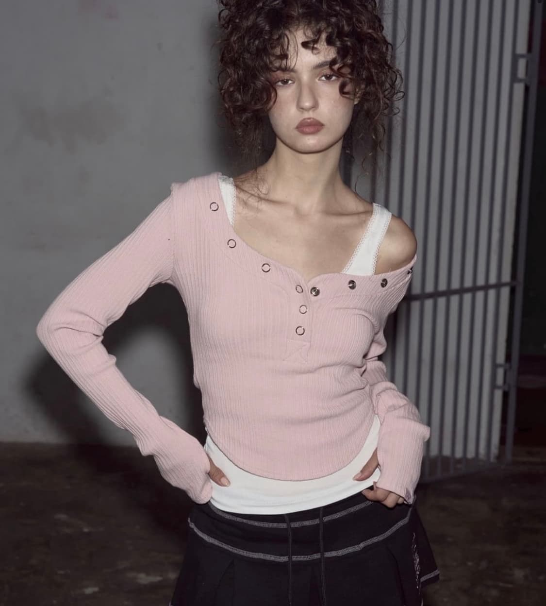 새상품) 플노팔 버니탑 핑크 상품이미지1