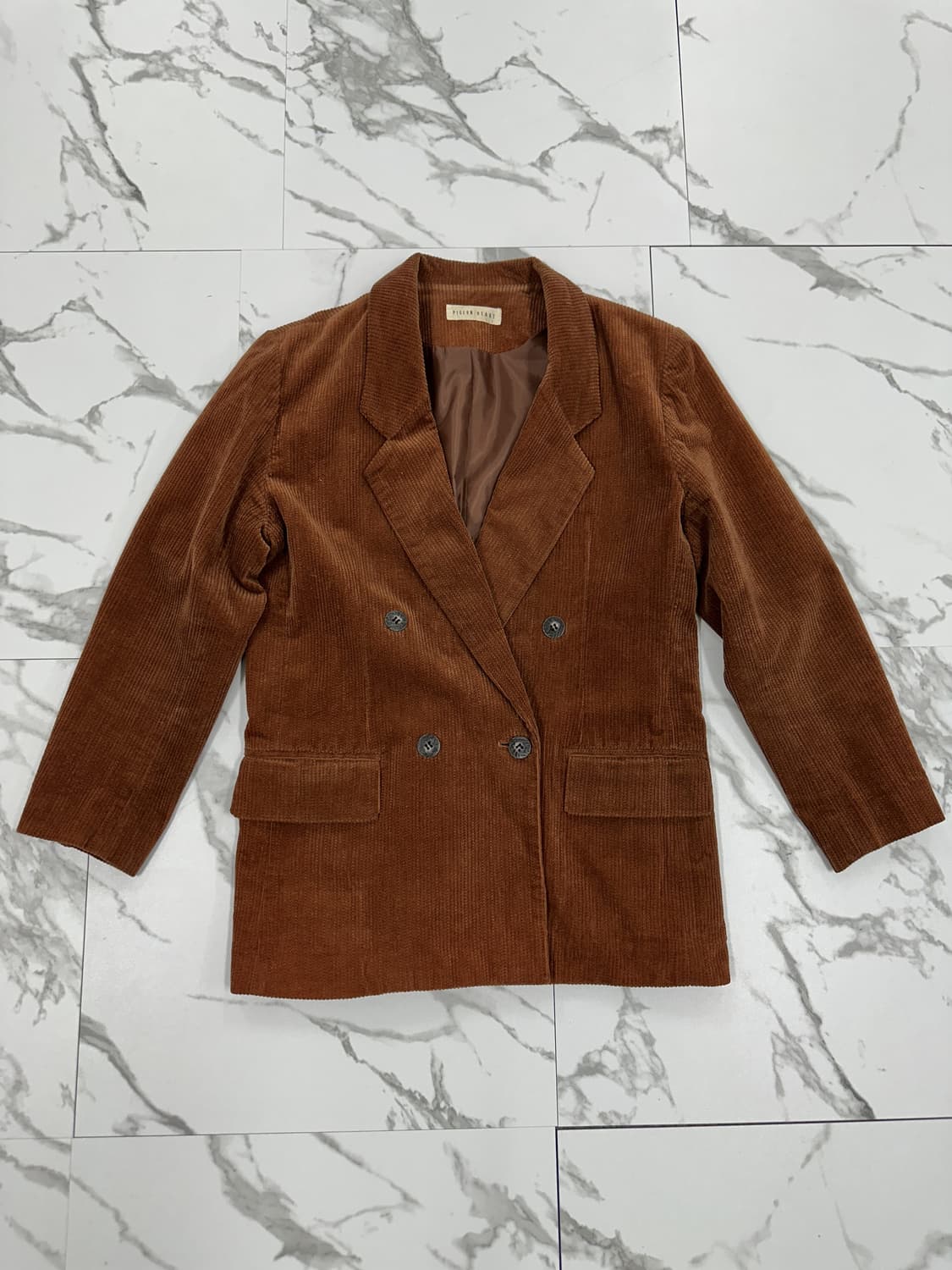 일본 빈티지 코듀로이 더블 브레스티드 블레이저 상품이미지1