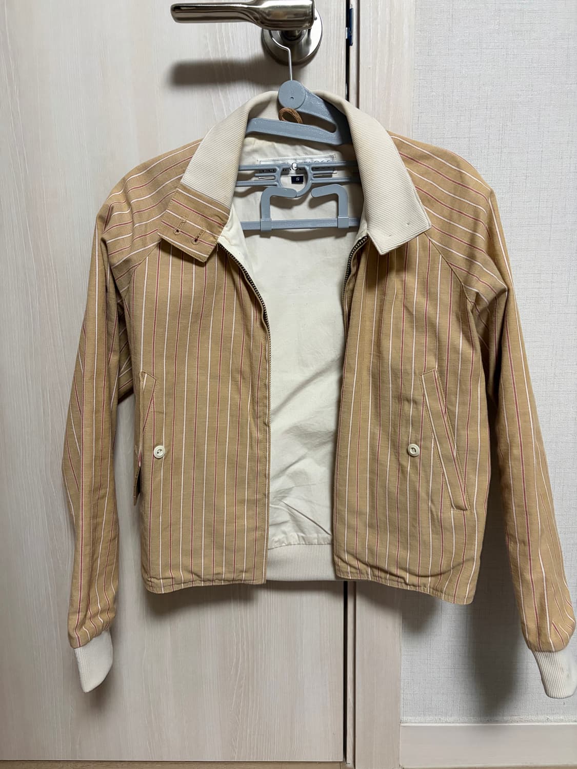 HERITAGE FLOSS(헤리티지 플로스) 스트라이프 해링턴 재킷 상품이미지1