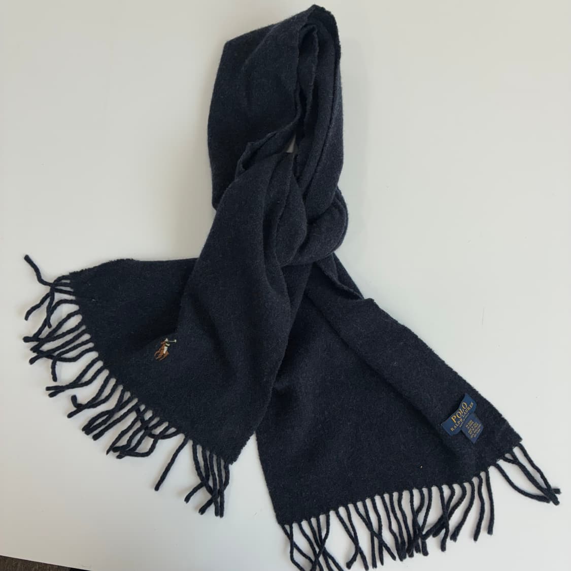 Polo  폴로 랄프로렌 차콜 울 머플러  상품이미지1