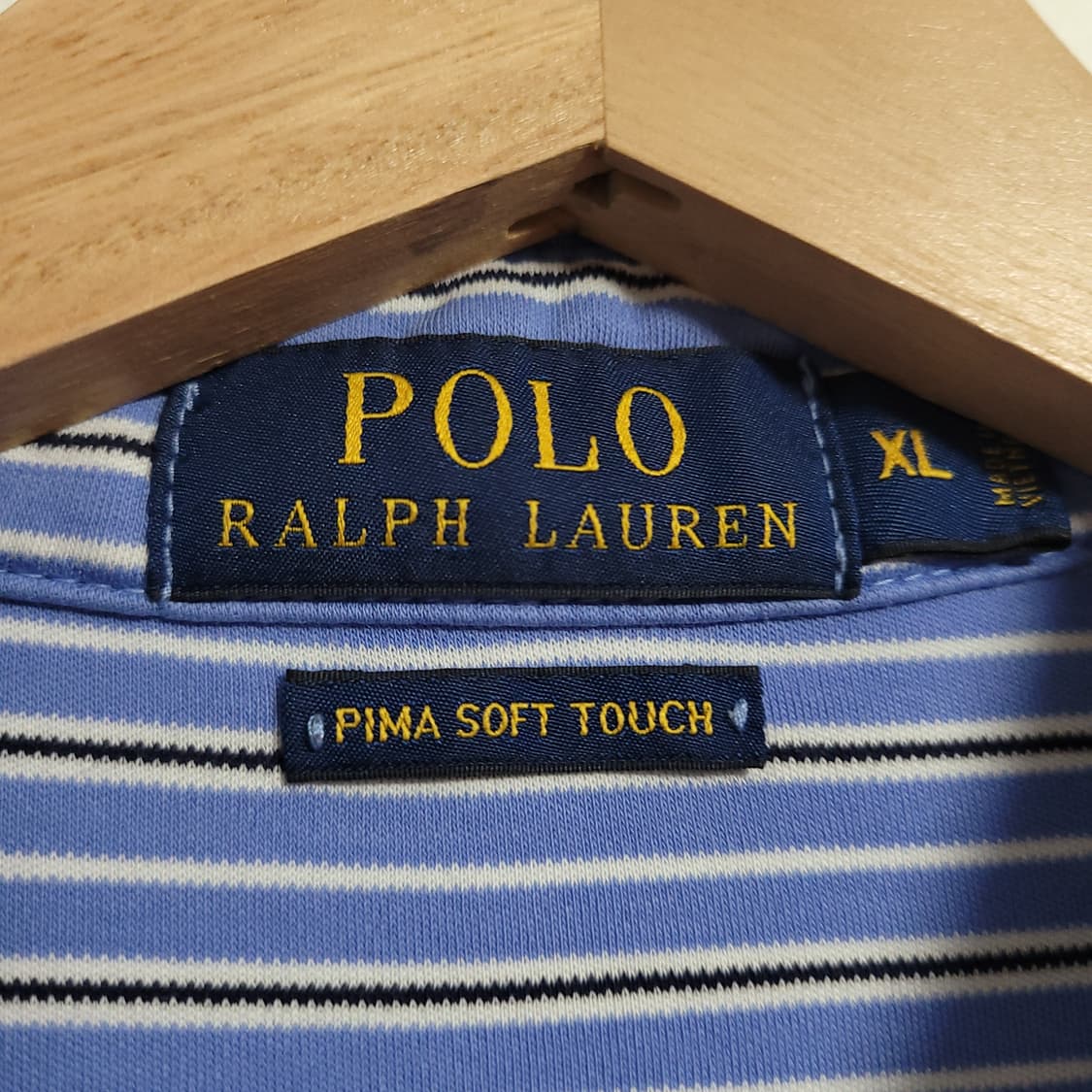 (XL) POLO 폴로랄프로렌 스트라이프 기능성 반팔 카라티 상품이미지3