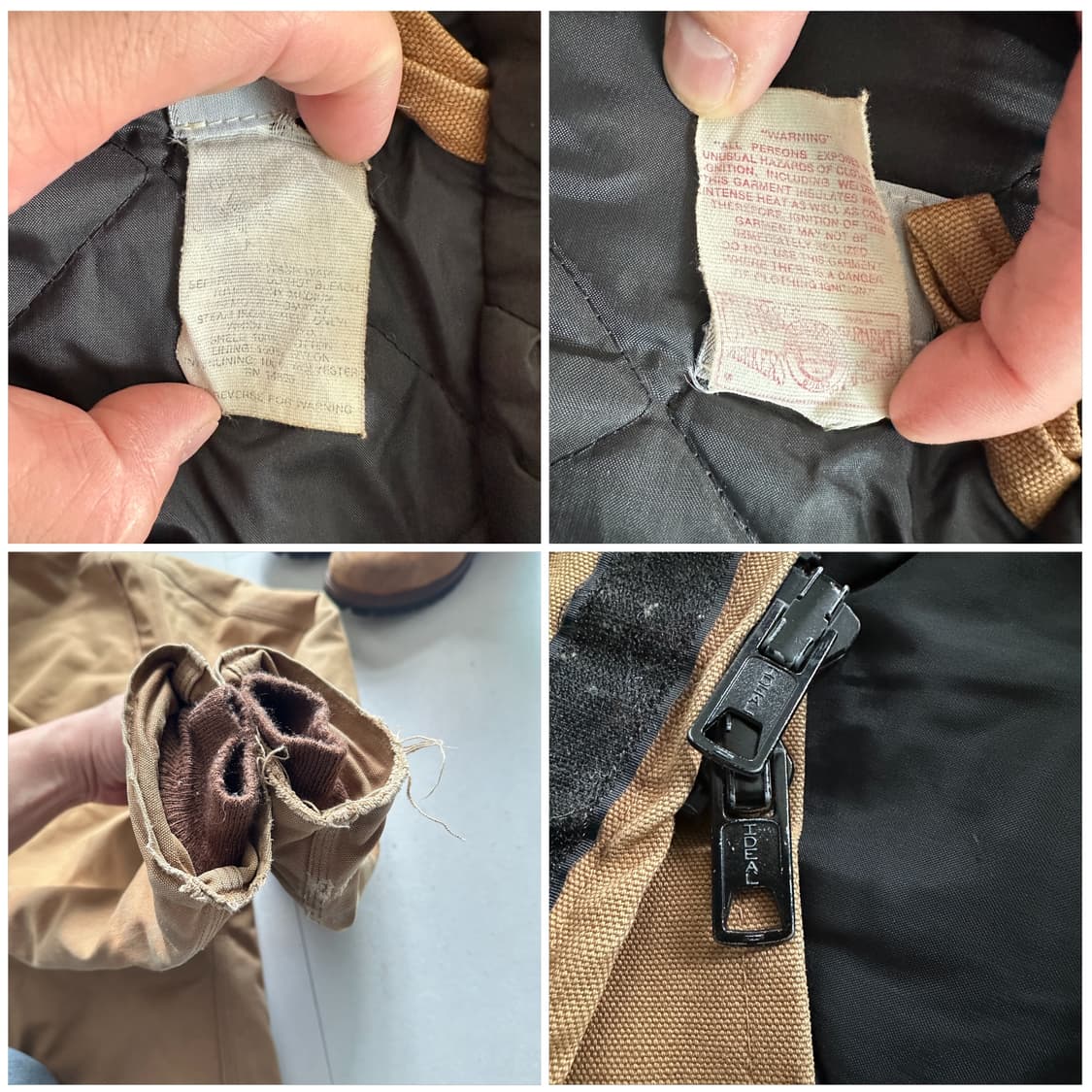 90s 칼하트 시베리안 워크 덕 파카 MADE IN USA (M) 상품이미지5