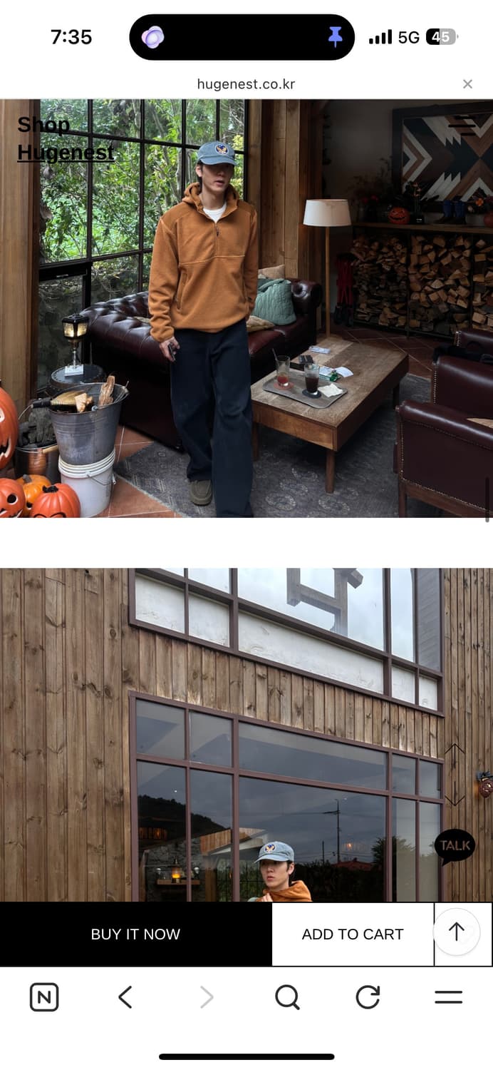 새제품 정가6 휴즈네스트 후리스 반집업 블랙 L (105) 상품이미지5