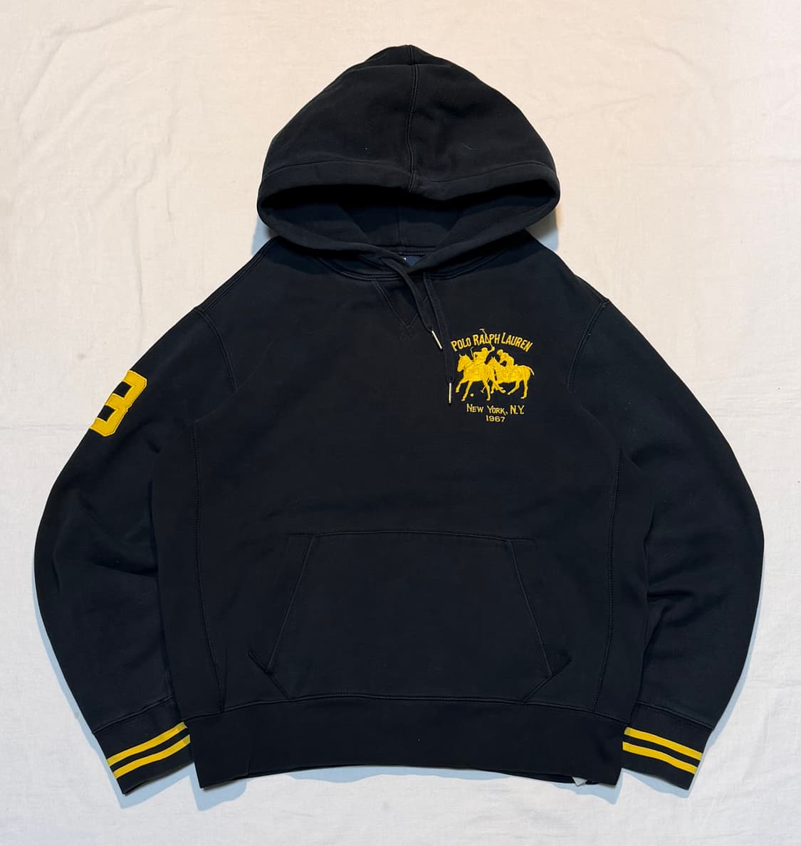 폴로 랄프로렌 빅포니 리버스위브 후드티 검노 블랙 상품이미지1