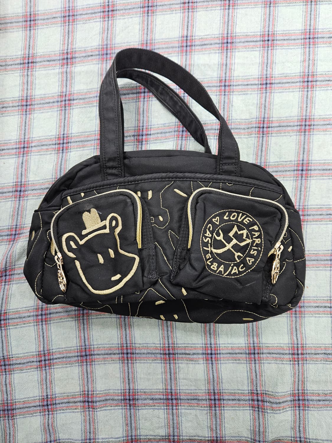 카스텔바작(castelbazac) 블랙 나일론 토드백 상품이미지5