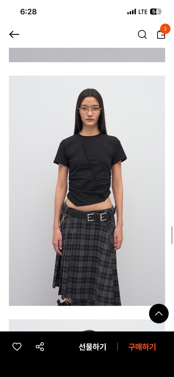 Lcdc tm SEAM DETAIL SLIM T-SHIRT 상품이미지1