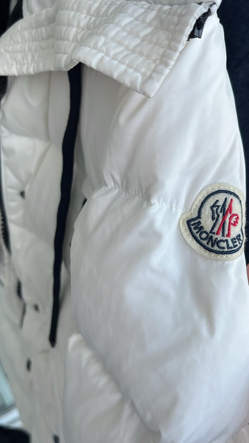 몽클레어 아프로티 화이트 롱패딩 L 100 상품이미지3