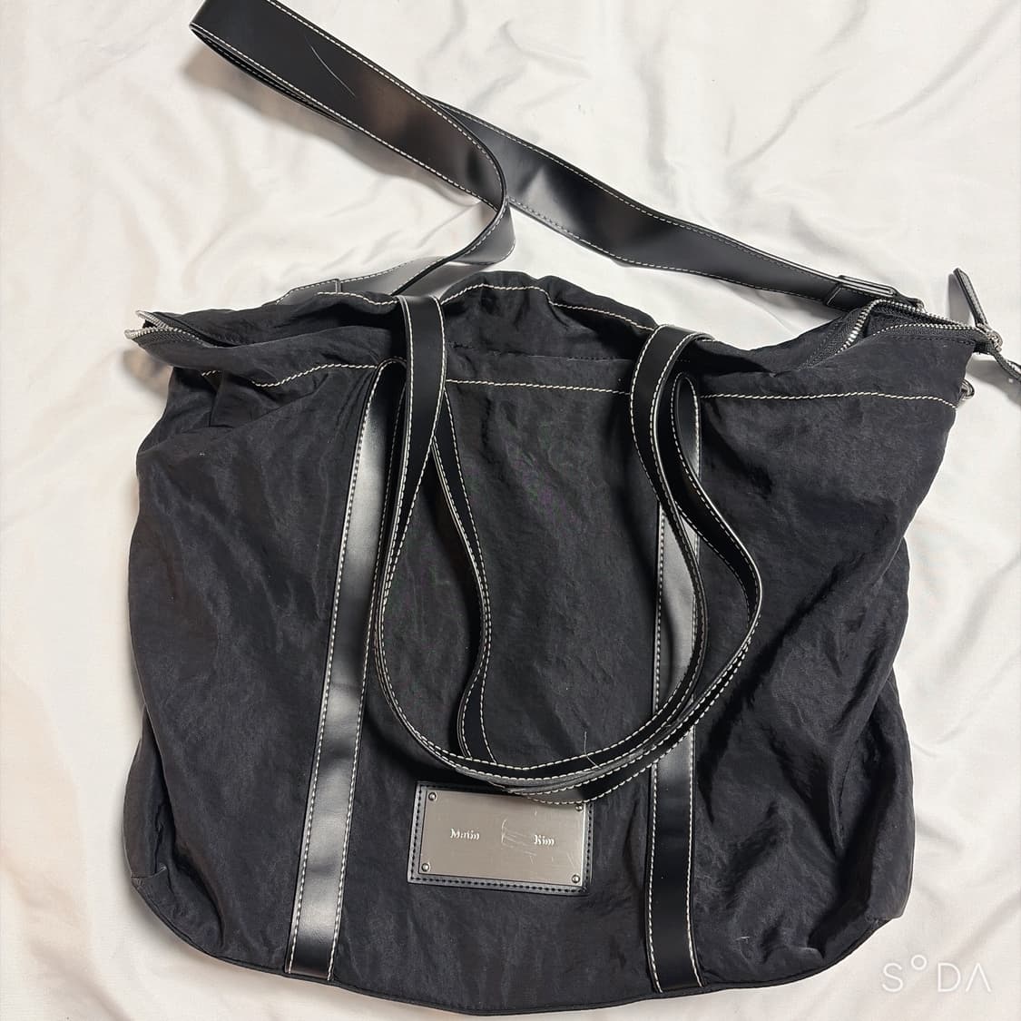 마뗑킴 패브릭 쇼퍼백 블랙 상품이미지1